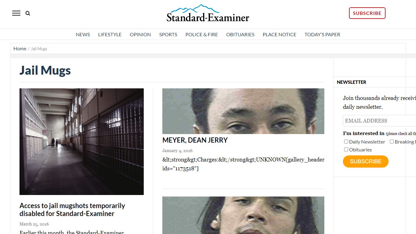Jail Mugs | News, Sports, Jobs - Standard-Examiner